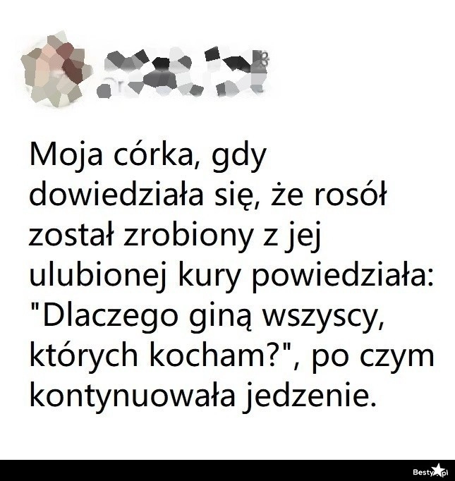 
    Rosół z ulubionej kury 