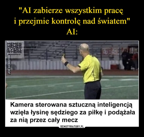 
    "AI zabierze wszystkim pracę 
i przejmie kontrolę nad światem"
AI: