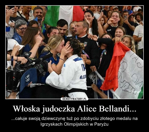 
    Włoska judoczka Alice Bellandi...