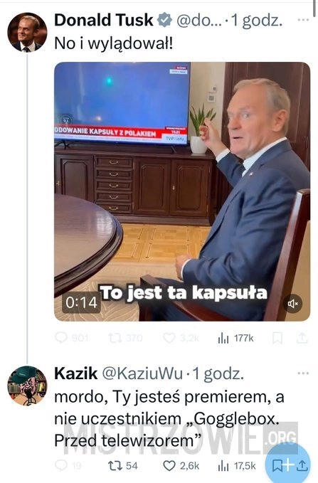 
    Donald komentuje