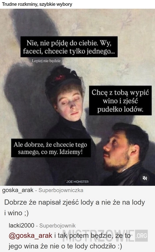 
    Trudne rozkminy, szybkie wybory