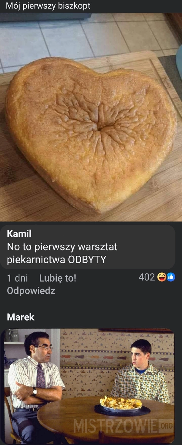 
    Pierwszy biszkopt