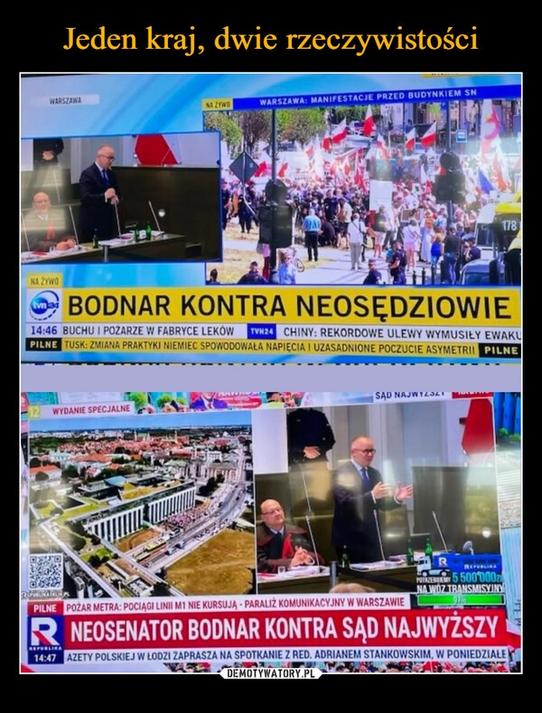 
    Jeden kraj, dwie rzeczywistości