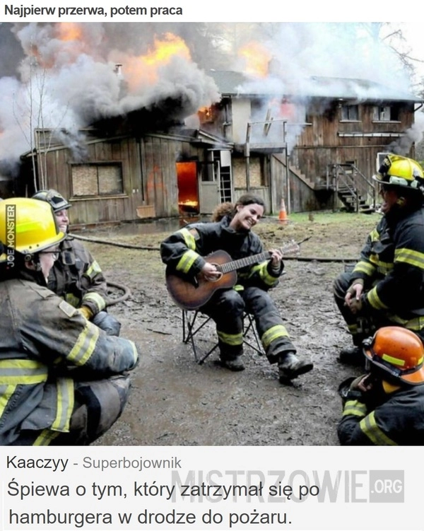 
    Najpierw przerwa, potem praca