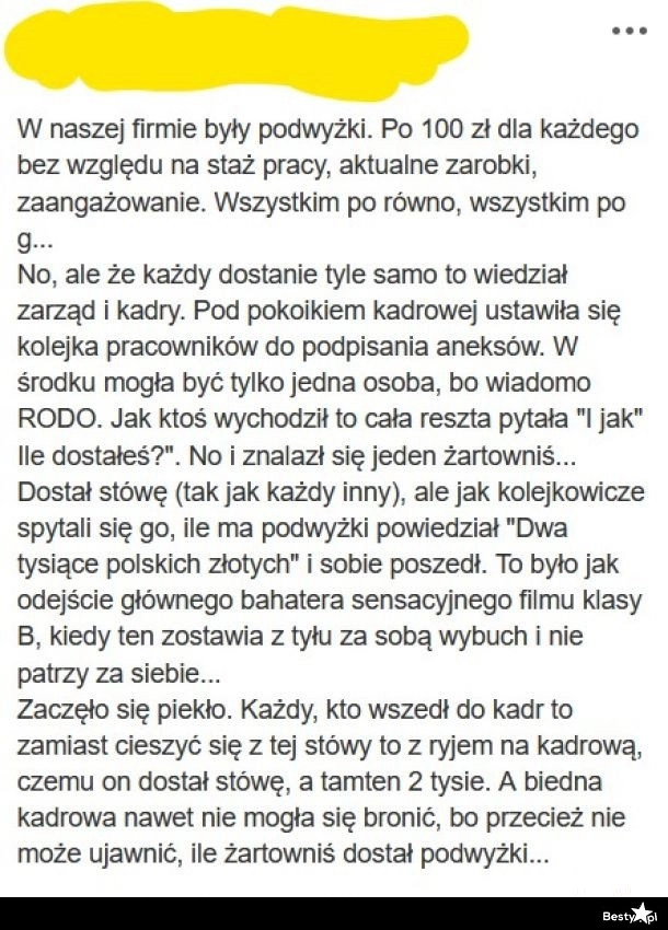 
    Podwyżka w pracy 