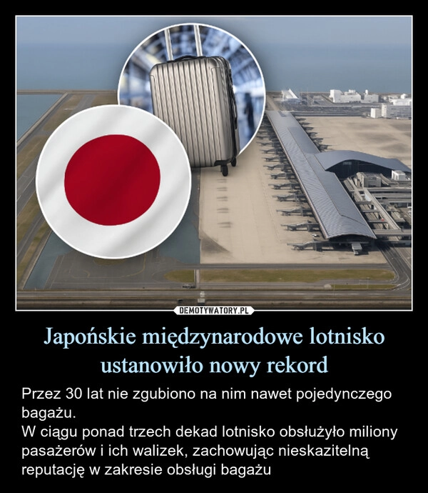 
    Japońskie międzynarodowe lotnisko ustanowiło nowy rekord