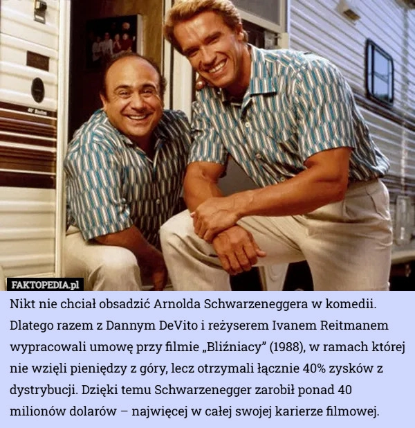 
    Nikt nie chciał obsadzić Arnolda Schwarzeneggera w komedii. Dlatego razem...