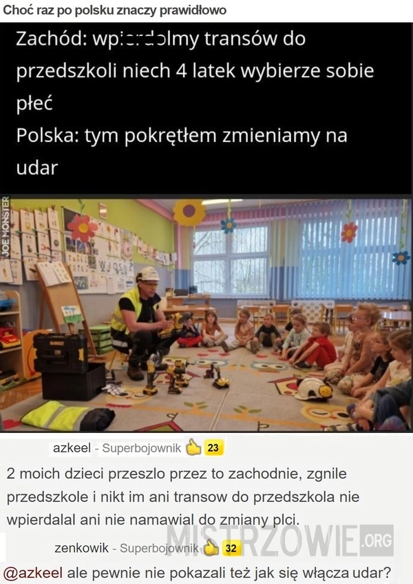 
    Choć raz po polsku znaczy prawidłowo