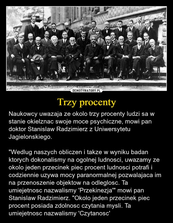 
    Trzy procenty