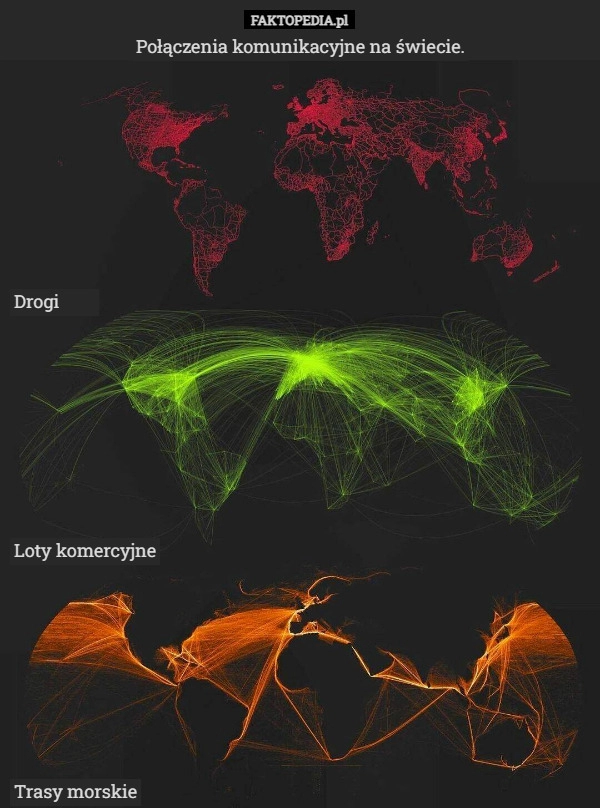 
    Połączenia komunikacyjne na świecie.