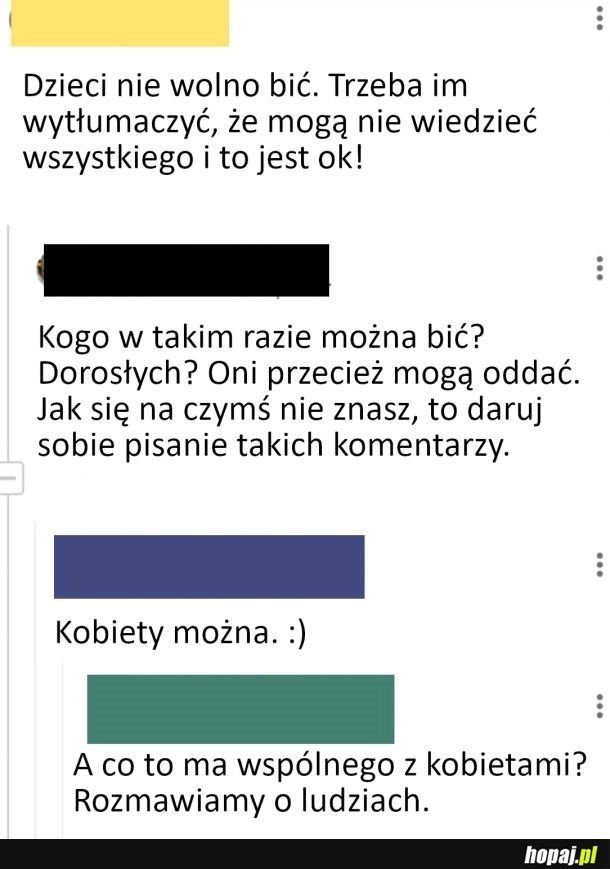 
    Kogo w takim razie można bić