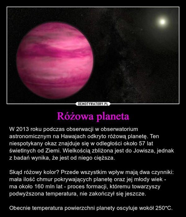 
    Różowa planeta