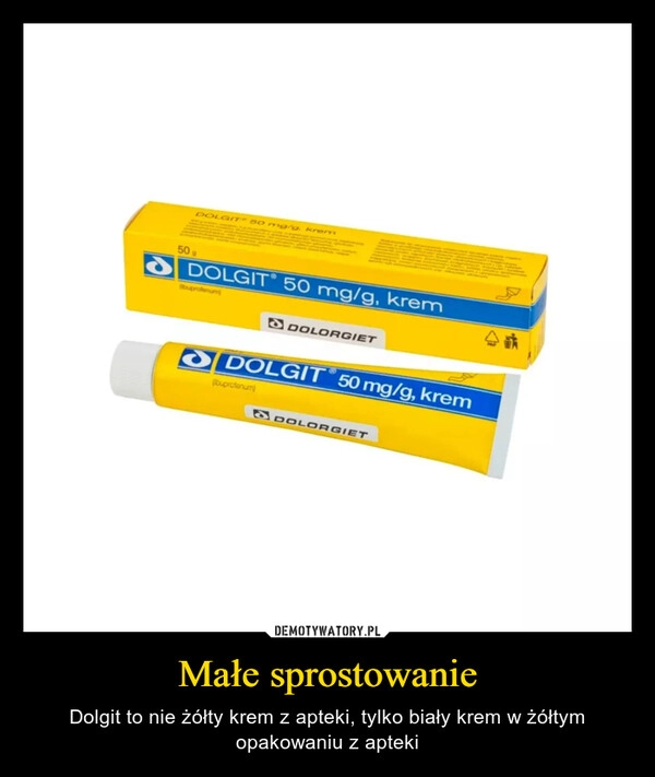 
    Małe sprostowanie