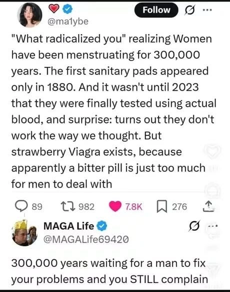 300,000 years of waiting for men to fix it