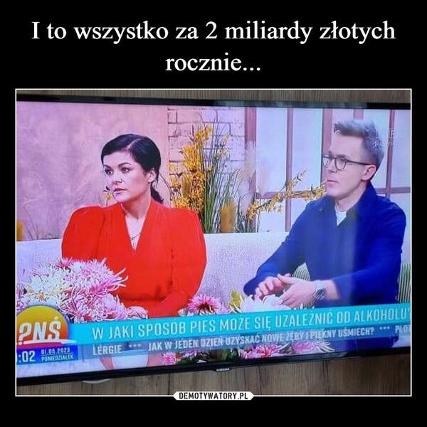 
    I to wszystko za 2 miliardy złotych rocznie...