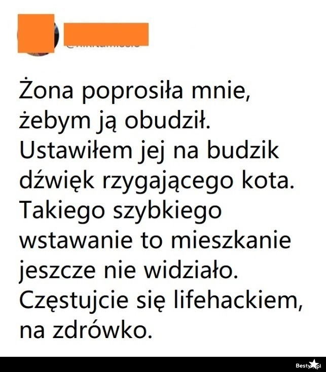 
    Budzenie żony 