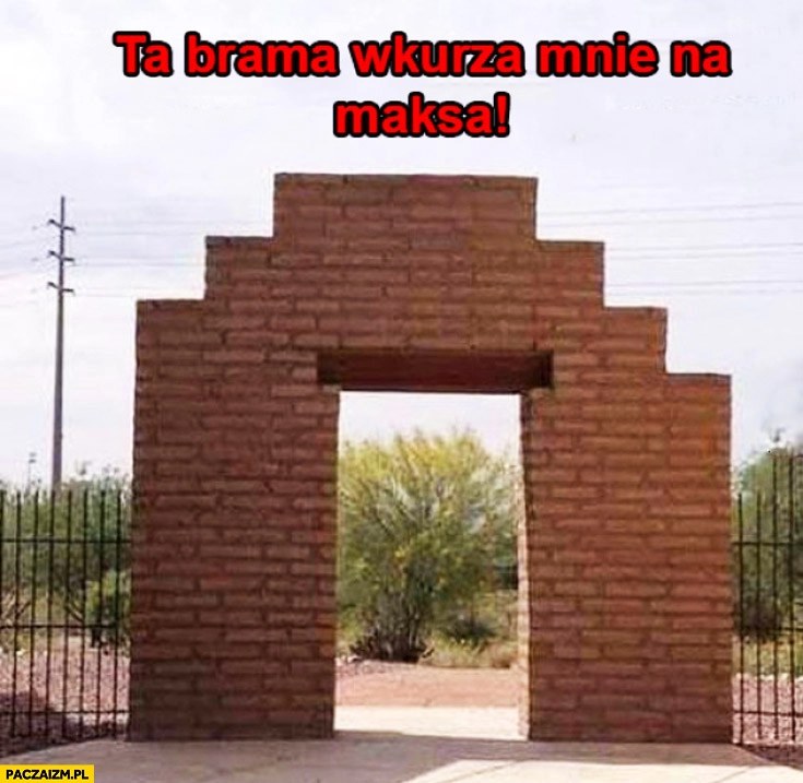 
    Ta brama wkurza mnie na maksa