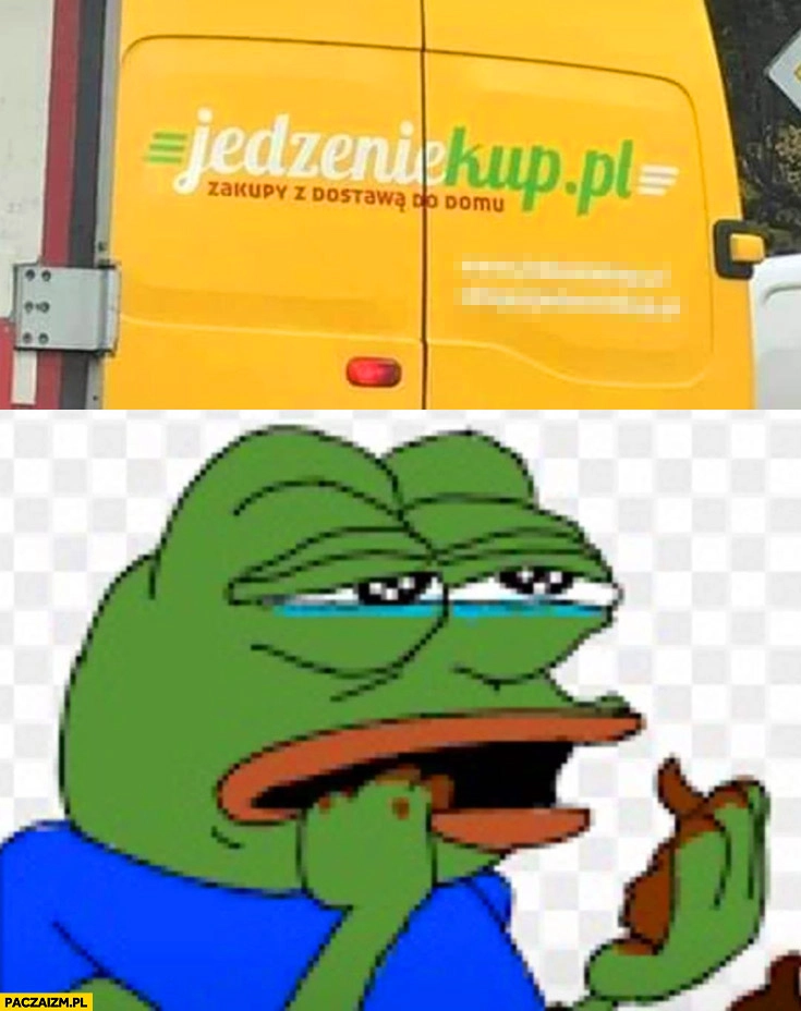
    Jedzenie kup dosłownie żaba Pepe je kupę