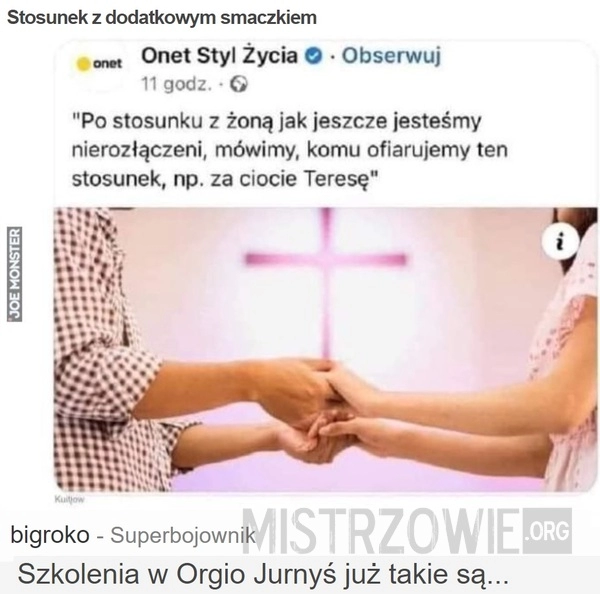 
    Stosunek z dodatkowym smaczkiem