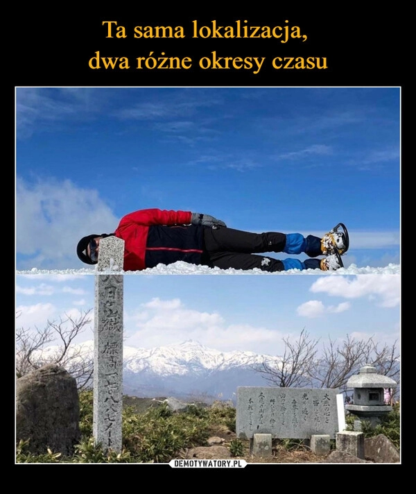 
    
Ta sama lokalizacja,
dwa różne okresy czasu 