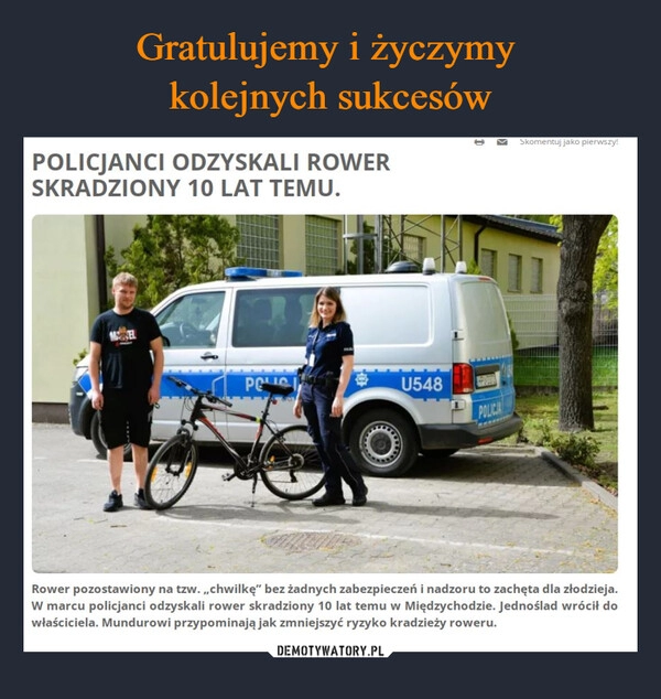 
    Gratulujemy i życzymy 
kolejnych sukcesów