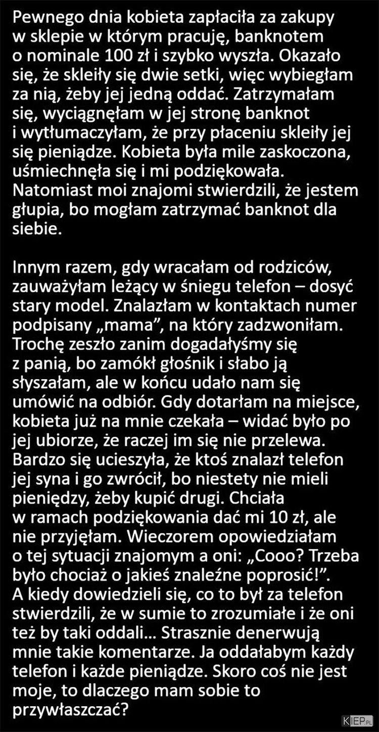 
    Przyzwoity człowiek, tylko ze społeczeństwem coś nie tak...