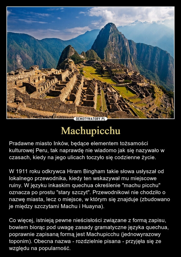 
    Machupicchu