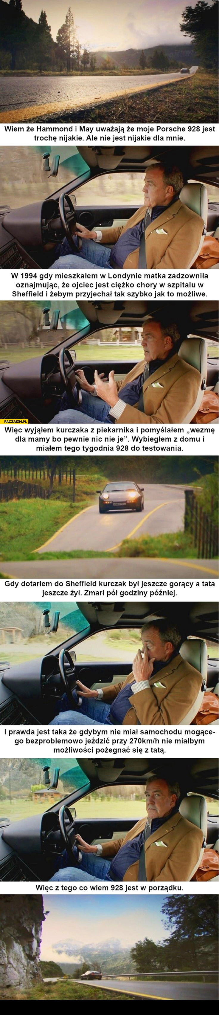 
    Clarkson o Porsche 928 historia kurczak ojciec