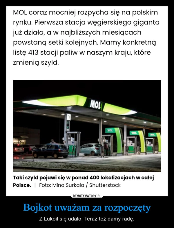 
    Bojkot uważam za rozpoczęty 