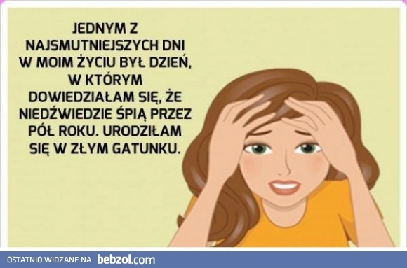 Moje życie straciło sens...