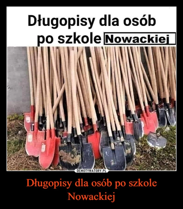 
    Długopisy dla osób po szkole Nowackiej