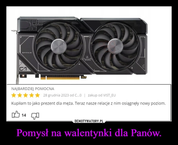 
    Pomysł na walentynki dla Panów.