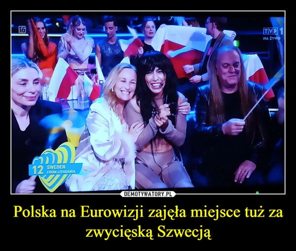 
    Polska na Eurowizji zajęła miejsce tuż za zwycięską Szwecją