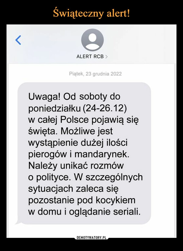 
    
Świąteczny alert! 