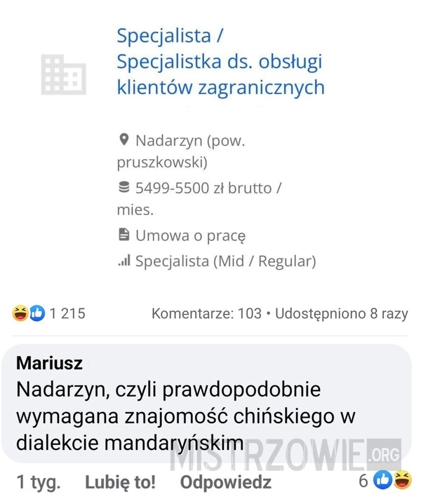 
    Ogłoszenie o pracę