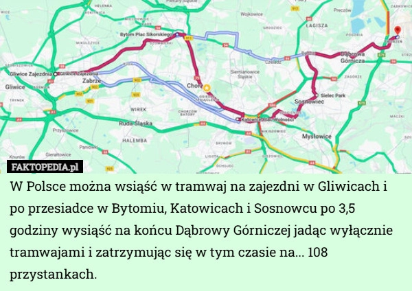 
    W Polsce można wsiąść w tramwaj na zajezdni w Gliwicach i po przesiadce