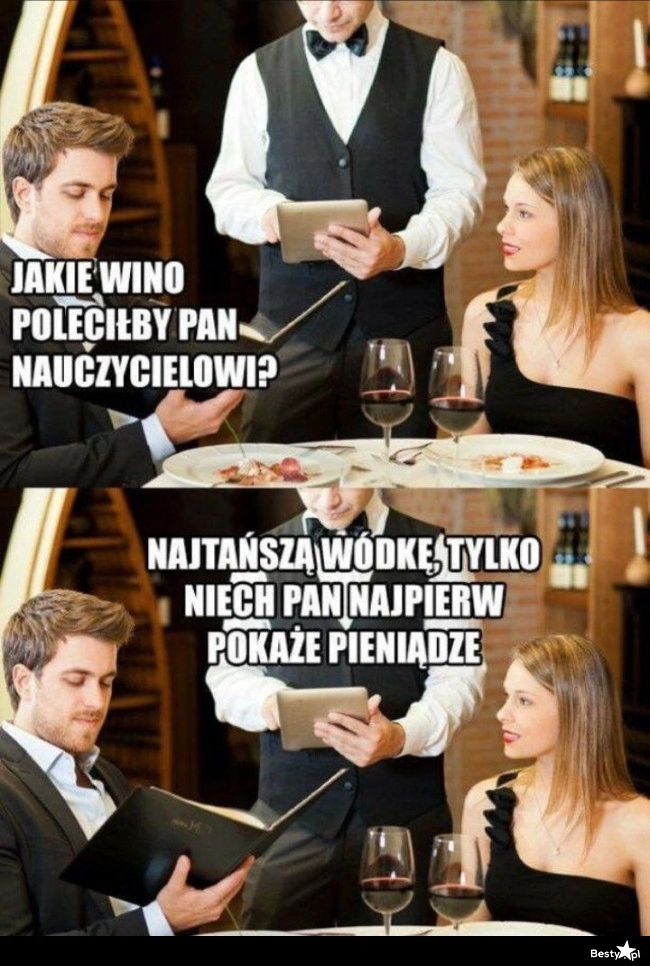 
    Wino dla nauczyciela 