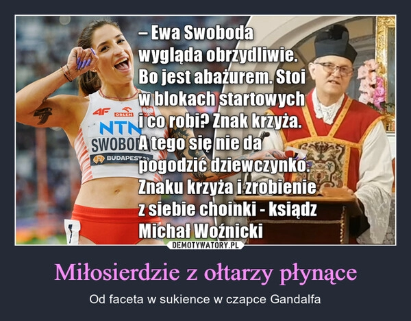 
    Miłosierdzie z ołtarzy płynące