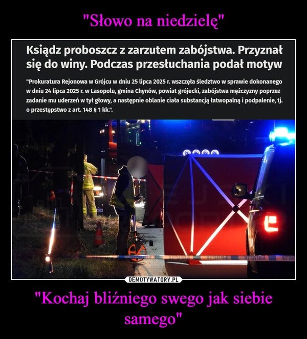 
    "Słowo na niedzielę" "Kochaj bliźniego swego jak siebie samego"