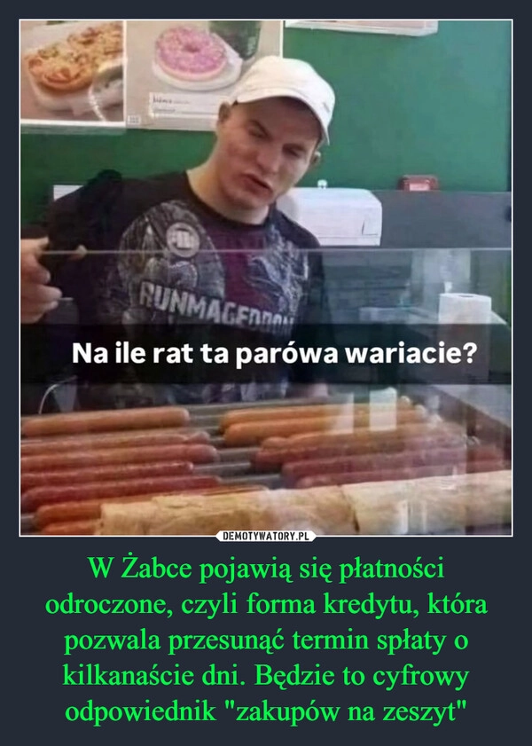 
    W Żabce pojawią się płatności odroczone, czyli forma kredytu, która pozwala przesunąć termin spłaty o kilkanaście dni. Będzie to cyfrowy odpowiednik "zakupów na zeszyt"