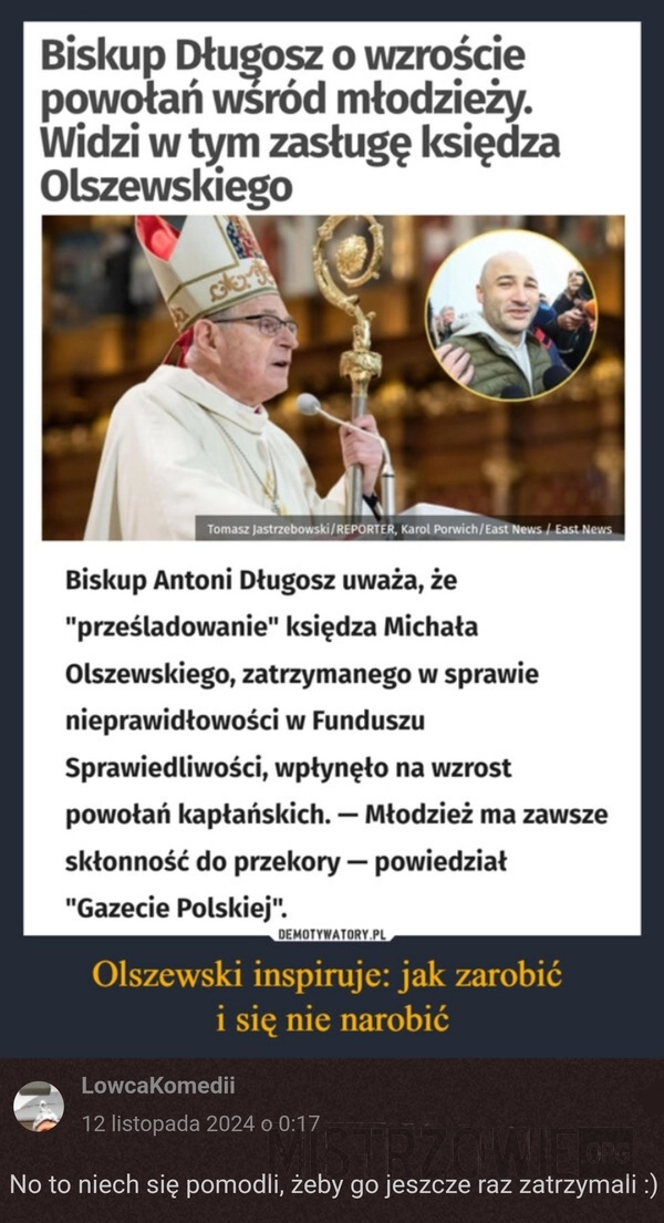 
    Wzrost powołań