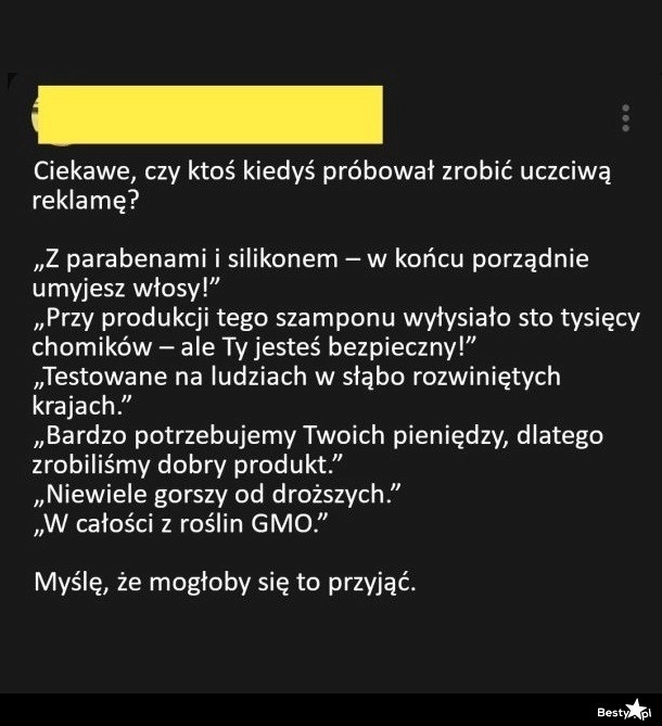 
    Uczciwa reklama 