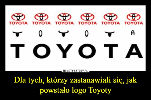 
    Dla tych, którzy zastanawiali się, jak powstało logo Toyoty