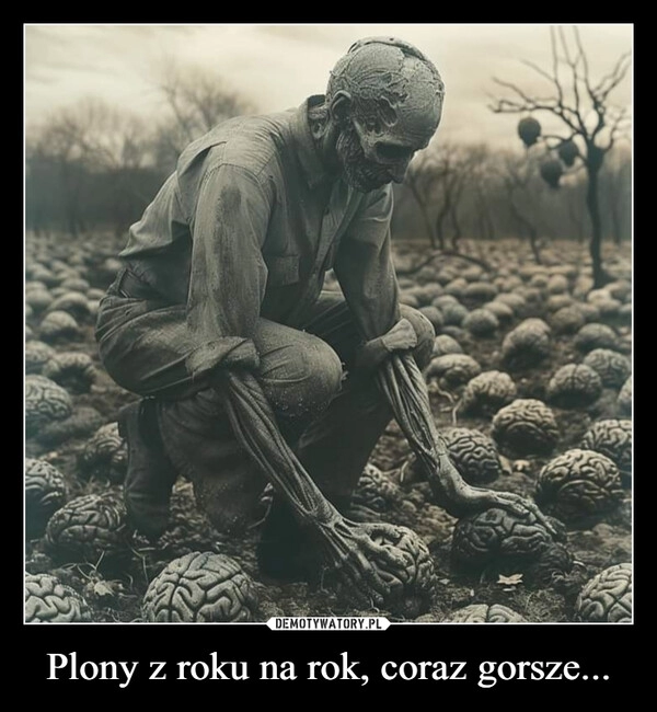 
    Plony z roku na rok, coraz gorsze...