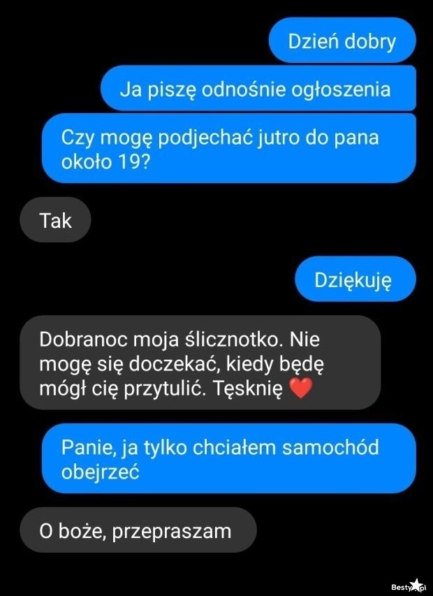 
    Pan w sprawie ogłoszenia 