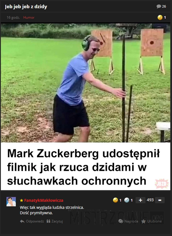 
    I z obrotówy, jeb!