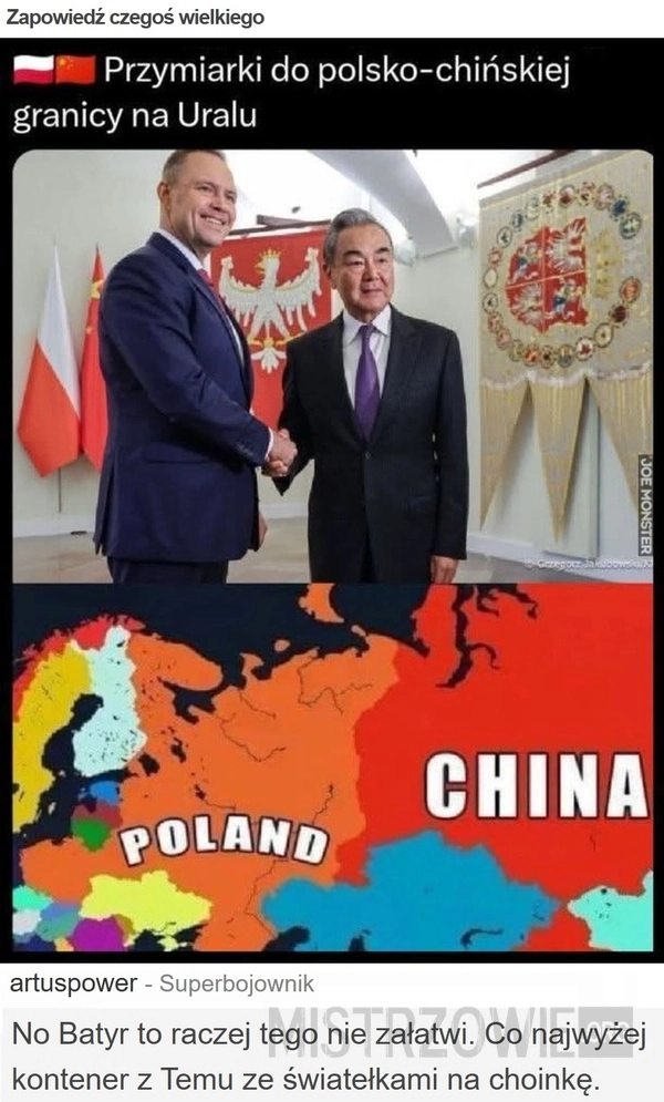 
    Zapowiedź czegoś wielkiego