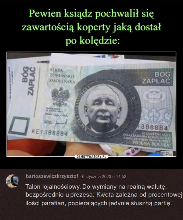 
    Zawartość koperty