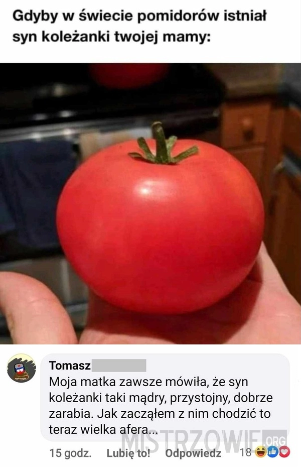 
    Syn koleżanki twojej mamy