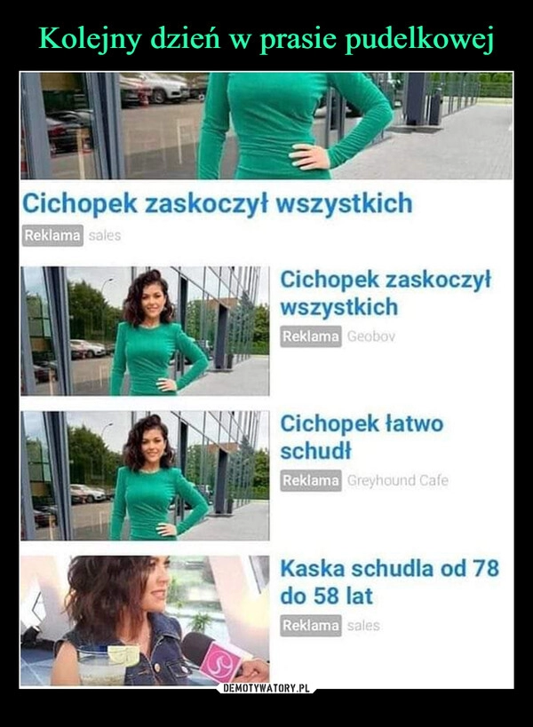 
    Kolejny dzień w prasie pudelkowej